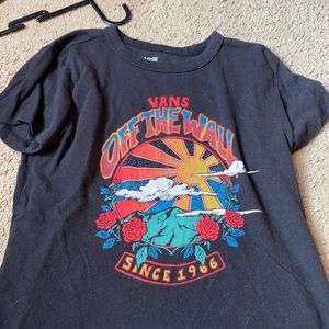 vans black graphic tee